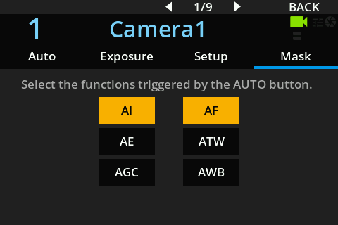 AUTO Mask Configuration