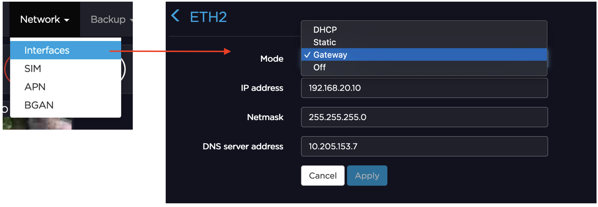 Haivision Transmitter Gateway Mode