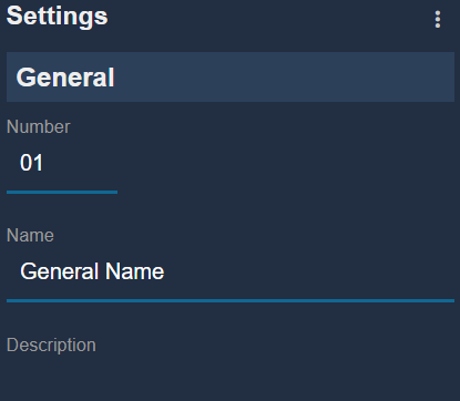Quick Start General Add Name