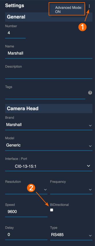 Bidirectional configuration