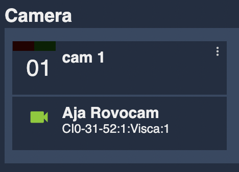 AJA RovoCam bus setup