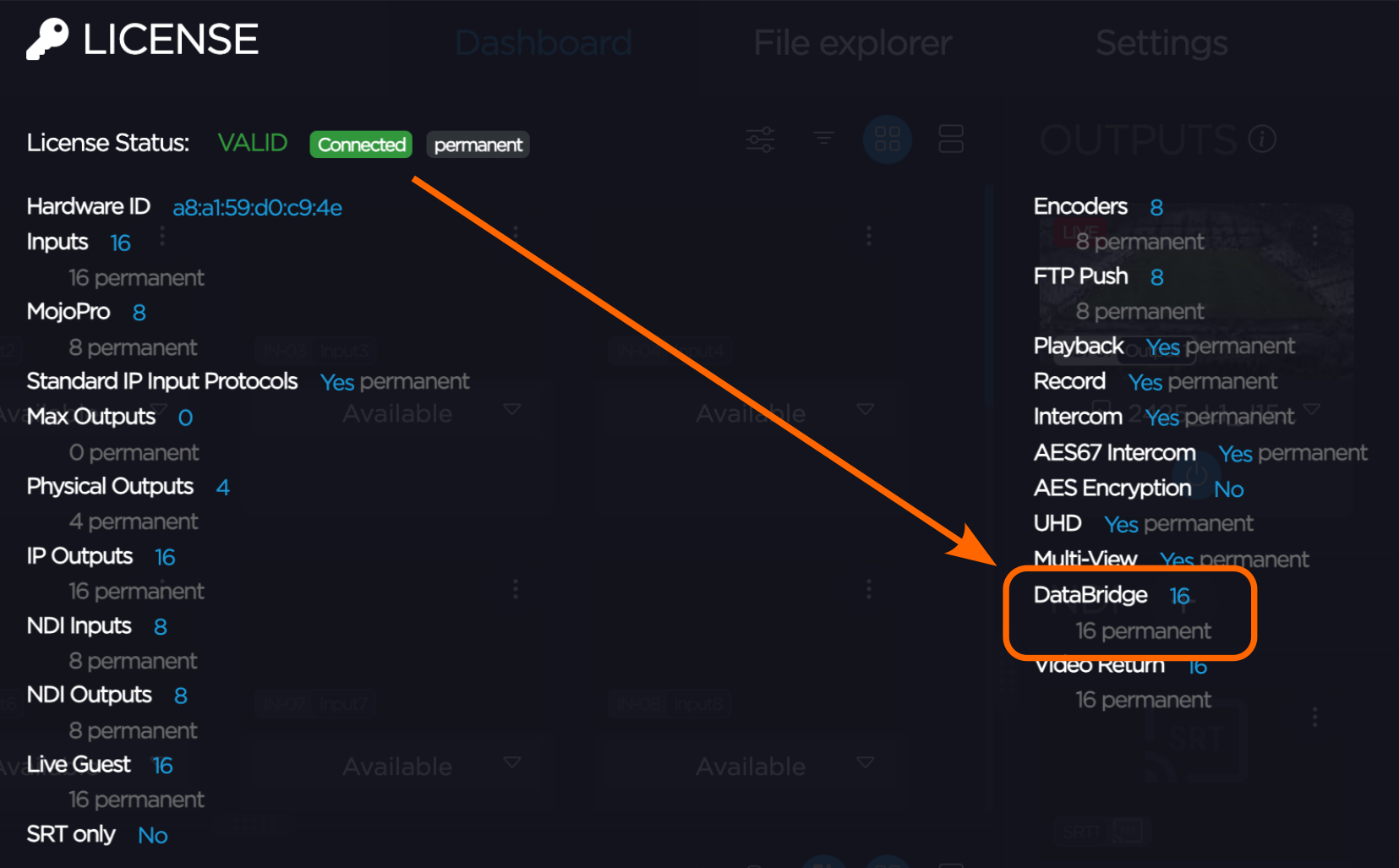 Haivision Databridge License