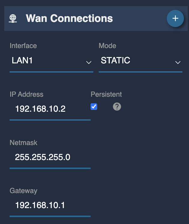 Haivision Aviwest Encoder RIO static WAN