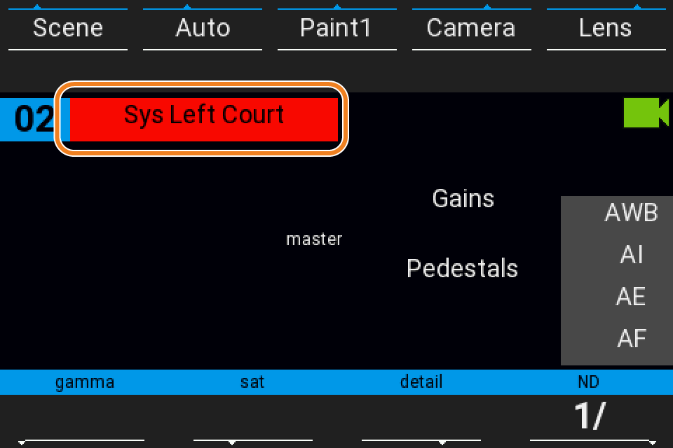 cyanview-support-Tally-Camera-Configuration-page