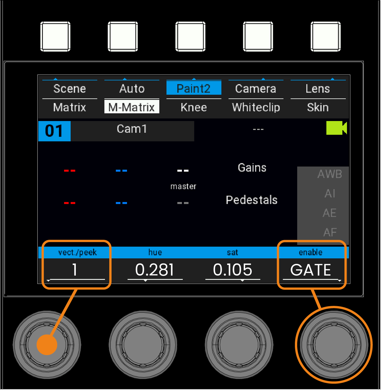 cyanview-support-RCP-Menu-Multi-Matrix-VP4-Peek-Gate